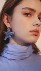 Starfish Diamond Earrings Flowering Girl