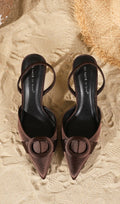 Hodge Brown Heels Flowering Girl