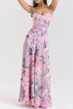 Letitia Floral Corset Maxi Dress Flowering Girl