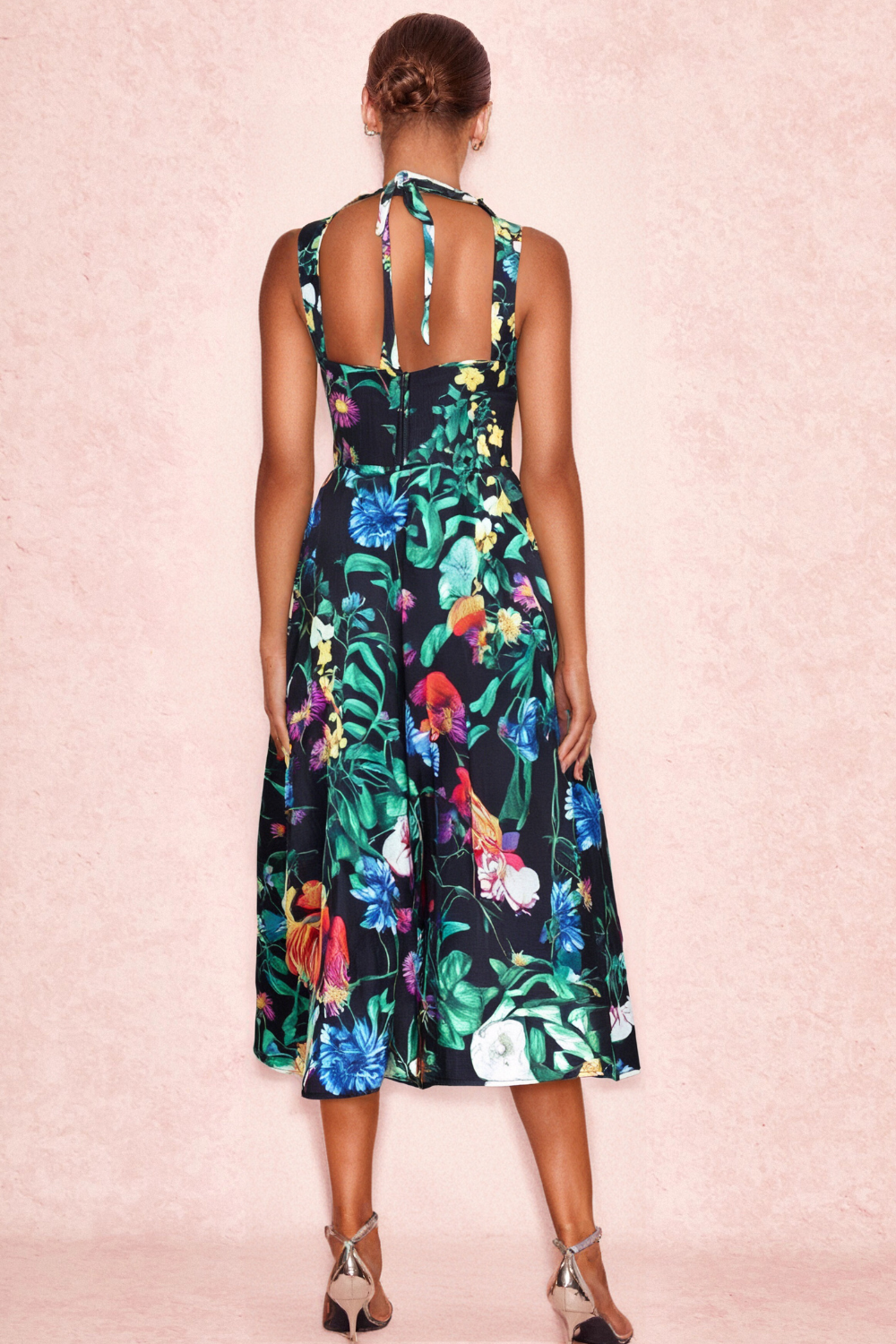 Flower Print Two Pieces Set Flowering Girl