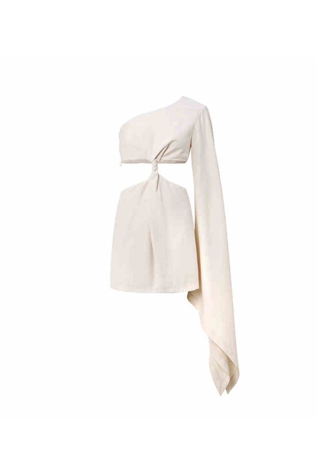 Asymmetry One Shoulder Mini Dress Flowering Girl
