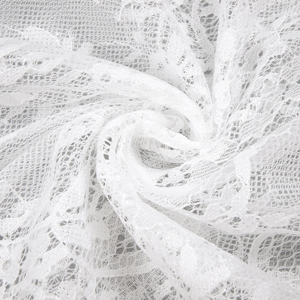 Florrie White Lace Maxi Dress Flowering Girl