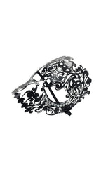 Olyxra Rhinestone Metallic Mask Flowering Girl
