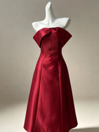 Maitane Red Off-Shoulder Midi Dress Flowering Girl