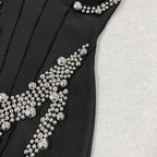 Biagio Black Embellished Mini Dress Flowering Girl