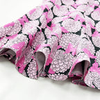 Pink Floral Butterfly Print Mini Dress Flowering Girl