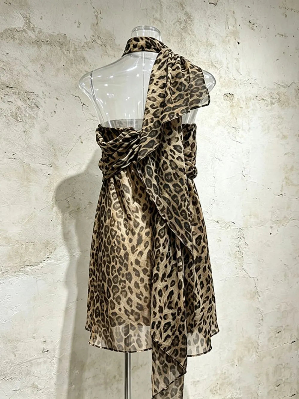 Mats Leopard Mini Dress Flowering Girl