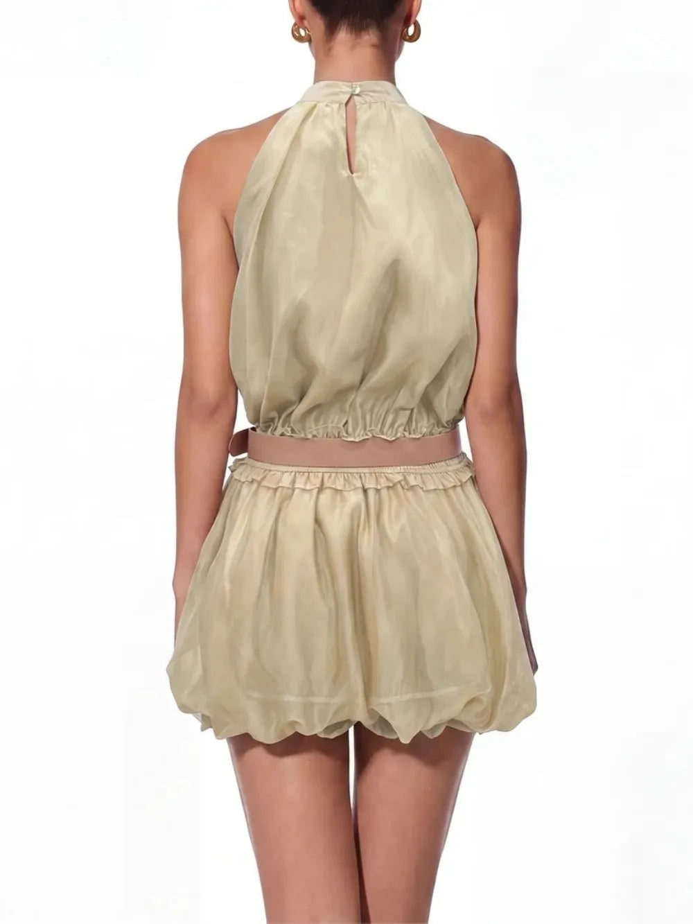 Kyla Sleeveless Sequin Floral Mini Dress Flowering Girl