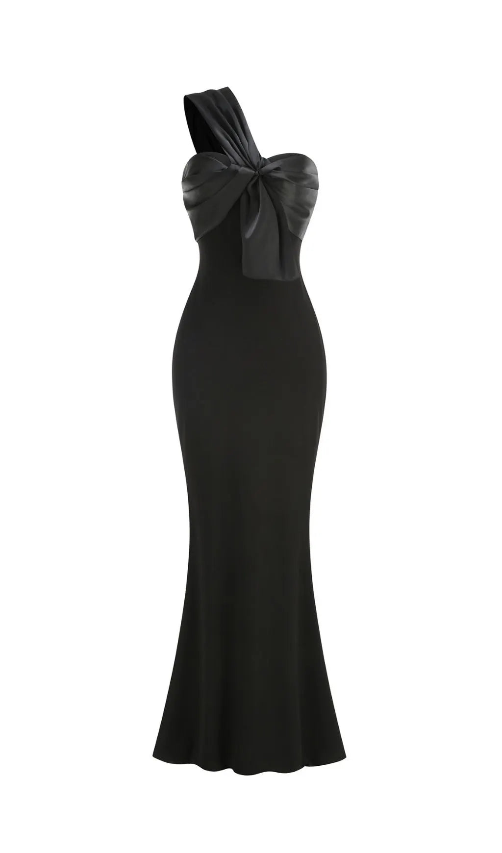 Kfira Black Bow Maxi Dress Flowering Girl