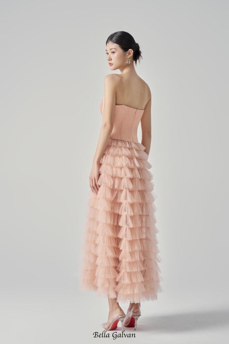 CLARA TAFFETA AND TULLE DRESS Flowering Girl