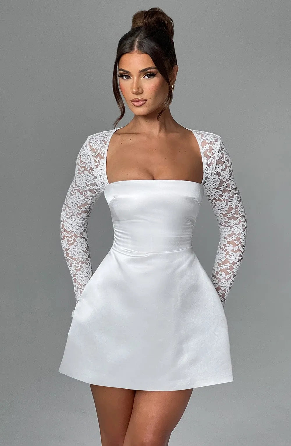 Sadie Mini Dress - Ivory Flowering Girl