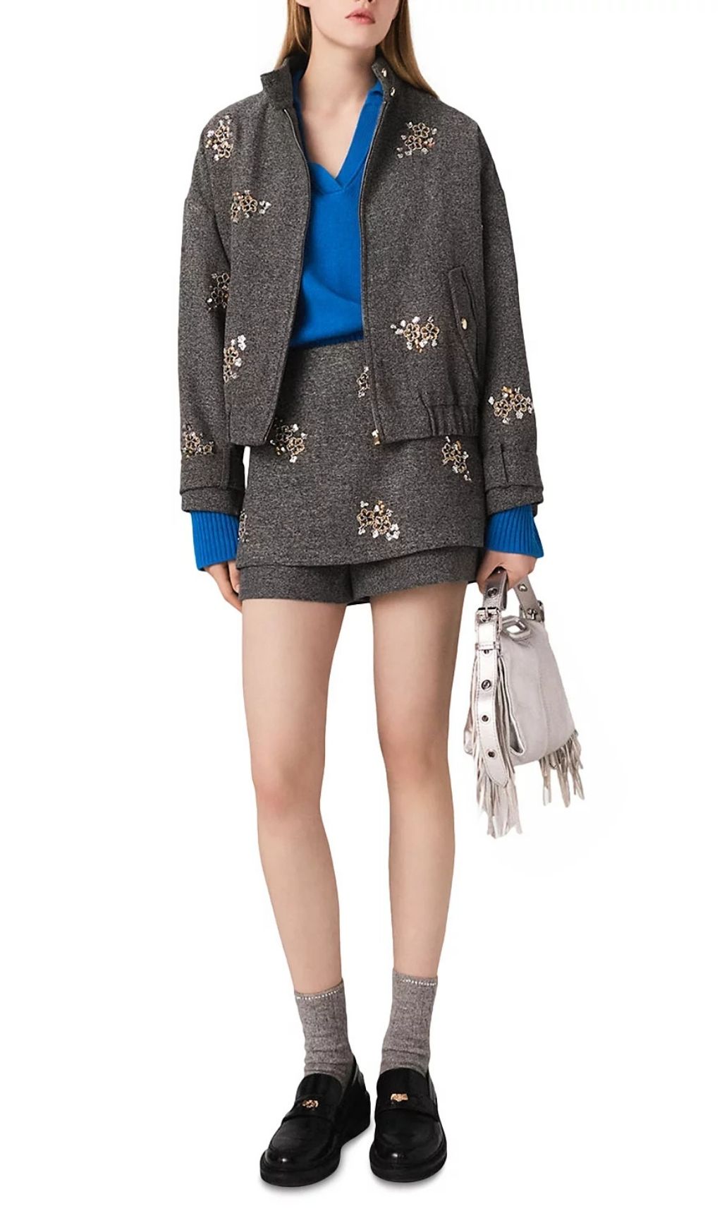 Ipevron Herringbone Shorts Flowering Girl