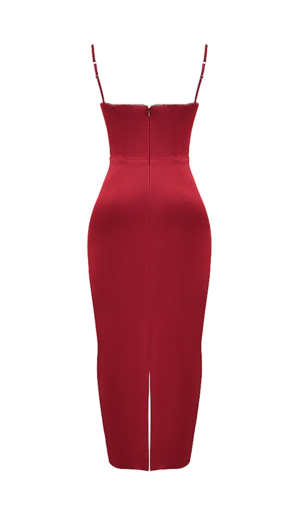 Corset Maxi Dress In Red