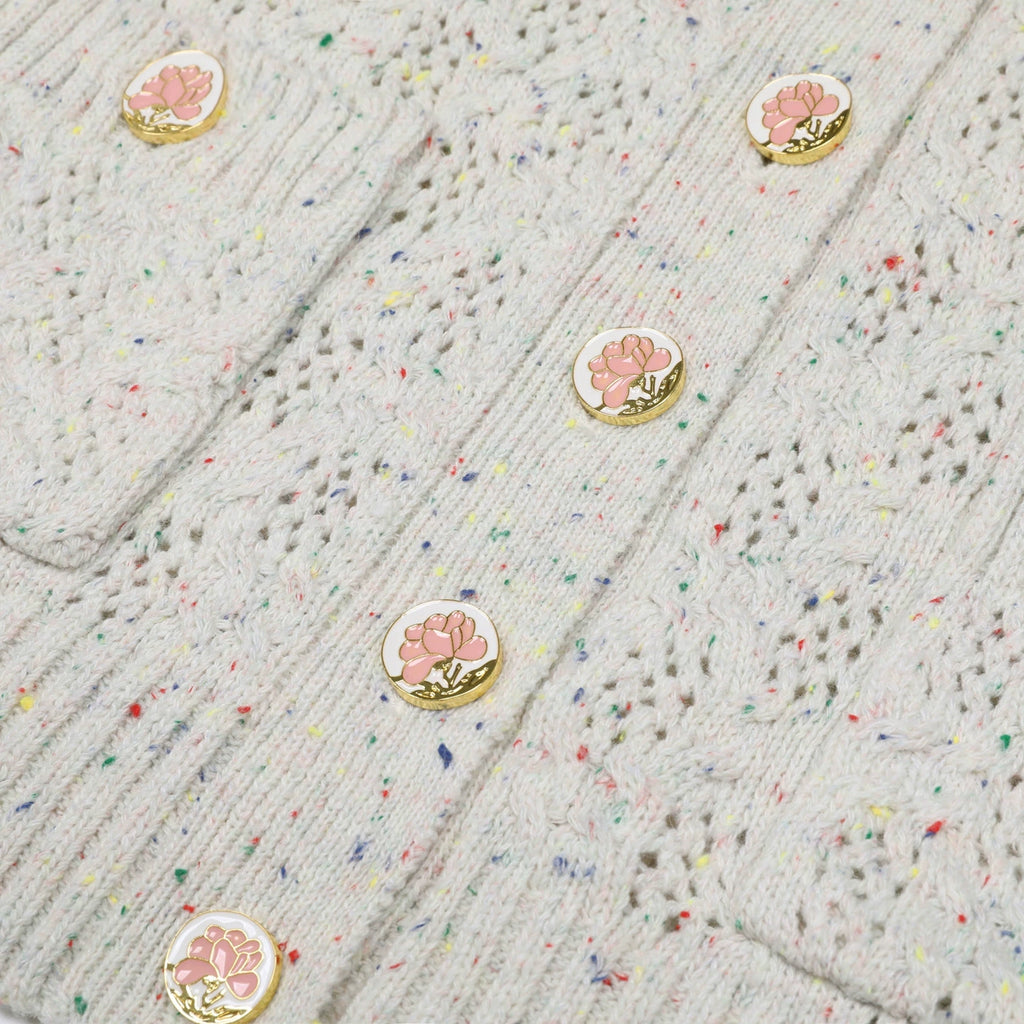Juliet Floral Button Cardigan Flowering Girl