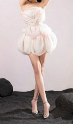 Achit Flower Bud Rainbow Mini Dress Flowering Girl