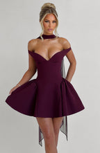 Marla Mini Dress - Cherry Lacquer Flowering Girl