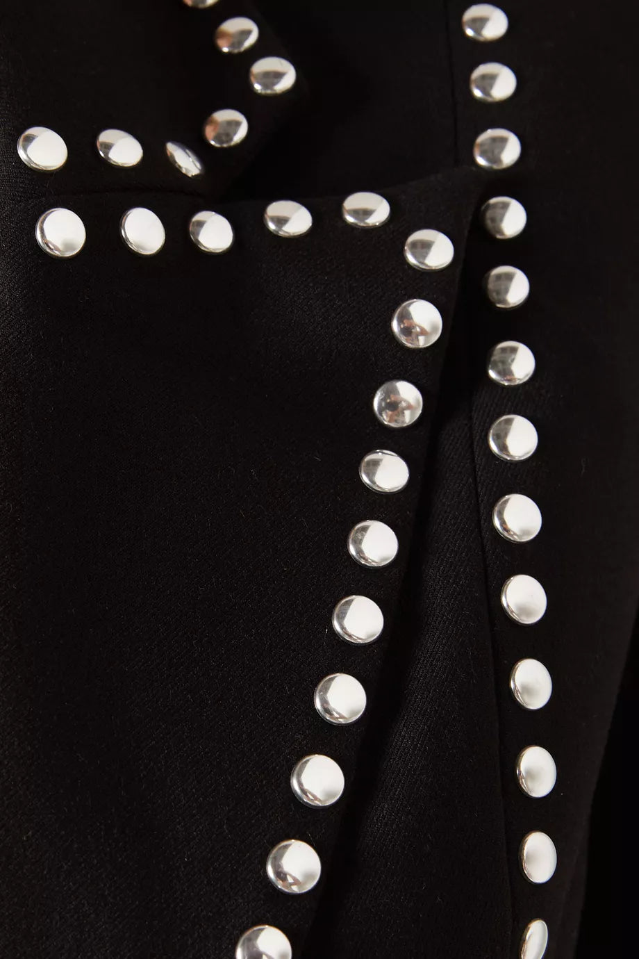 DEBORAH BLACK SCARF-DETAILED WOOL CREPE BLAZER SET Flowering Girl