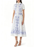 Medea Printed Midi Dress Flowering Girl