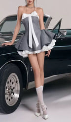 Hyde Strapless Bow Mini Dress Flowering Girl