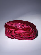Embellished Tote Bag In Hot Pink Flowering Girl