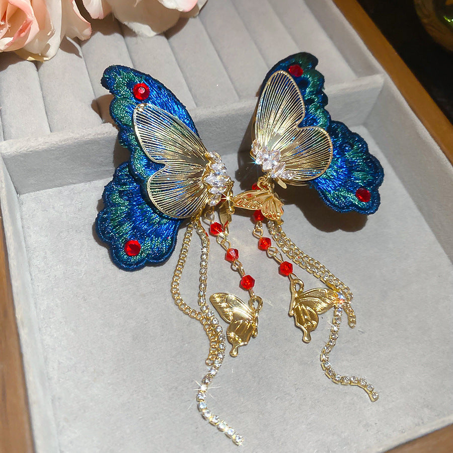 Greer Butterfly Earrings Flowering Girl