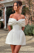Raquel Mini Dress - Ivory Flowering Girl