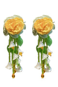 Makayla Floral Bead Earrings Flowering Girl