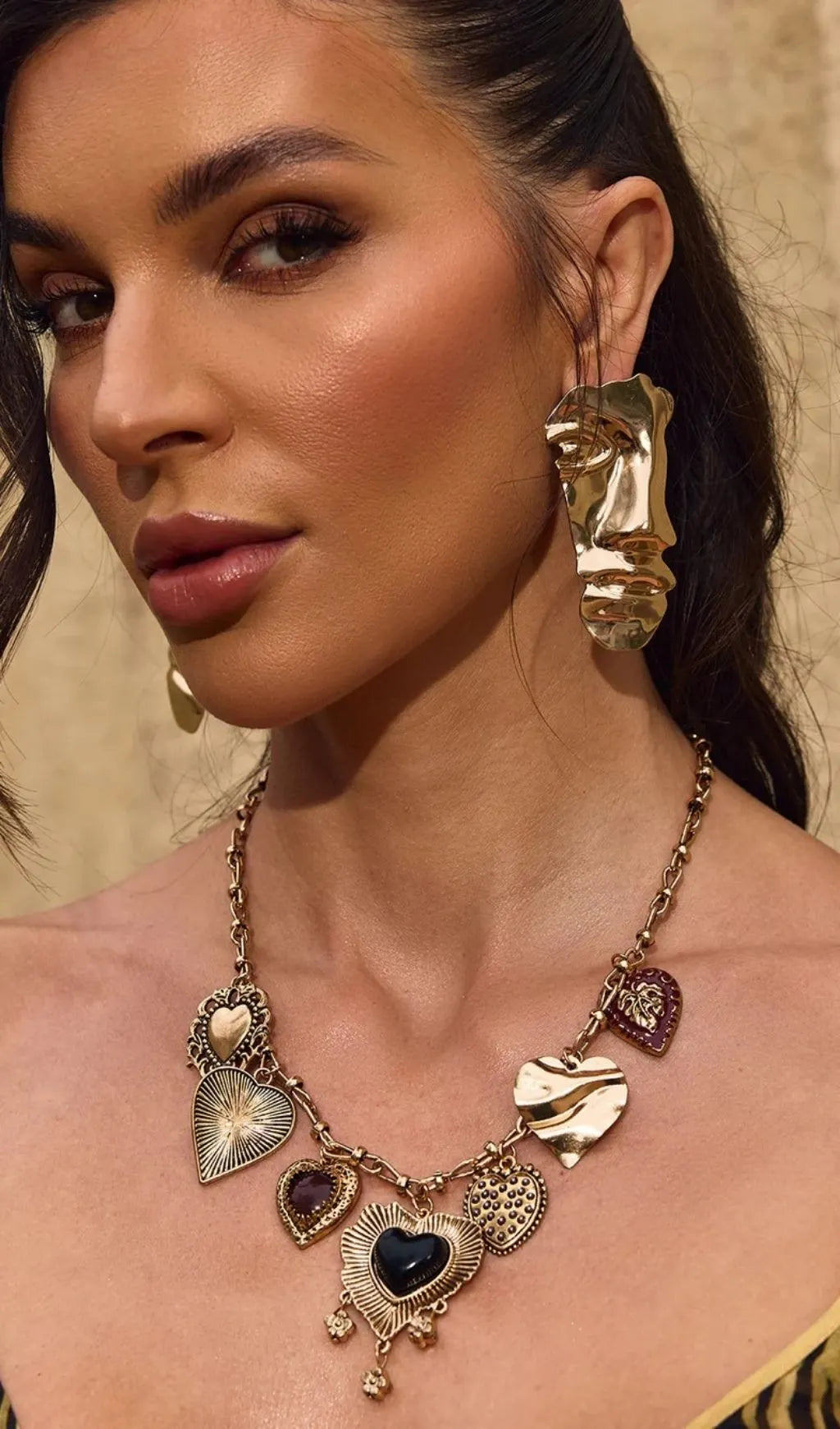 Chevonne Half Face Earrings Flowering Girl