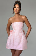Elenora Mini Dress - Blush Flowering Girl