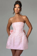 Elenora Mini Dress - Blush Flowering Girl