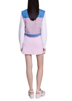 BATRI MIXED MEDIA DENIM JACKET Flowering Girl
