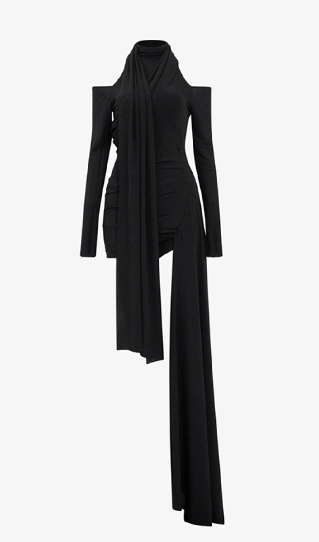 Gedalia Black Strap Long Sleeve Mini Dress Flowering Girl