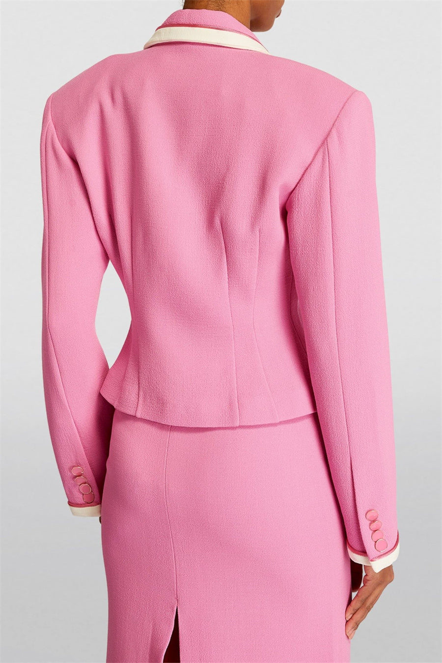 Erika Contrast-Trim Jacket Two Piece Set Flowering Girl