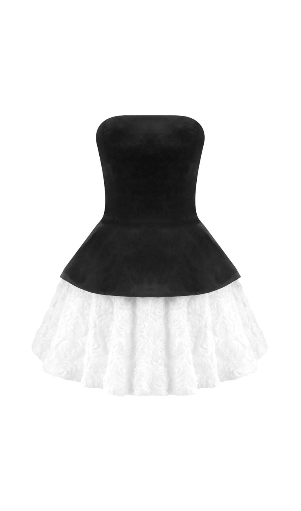 Gefion Strapless Lace-Up Flower Skirt Set Flowering Girl