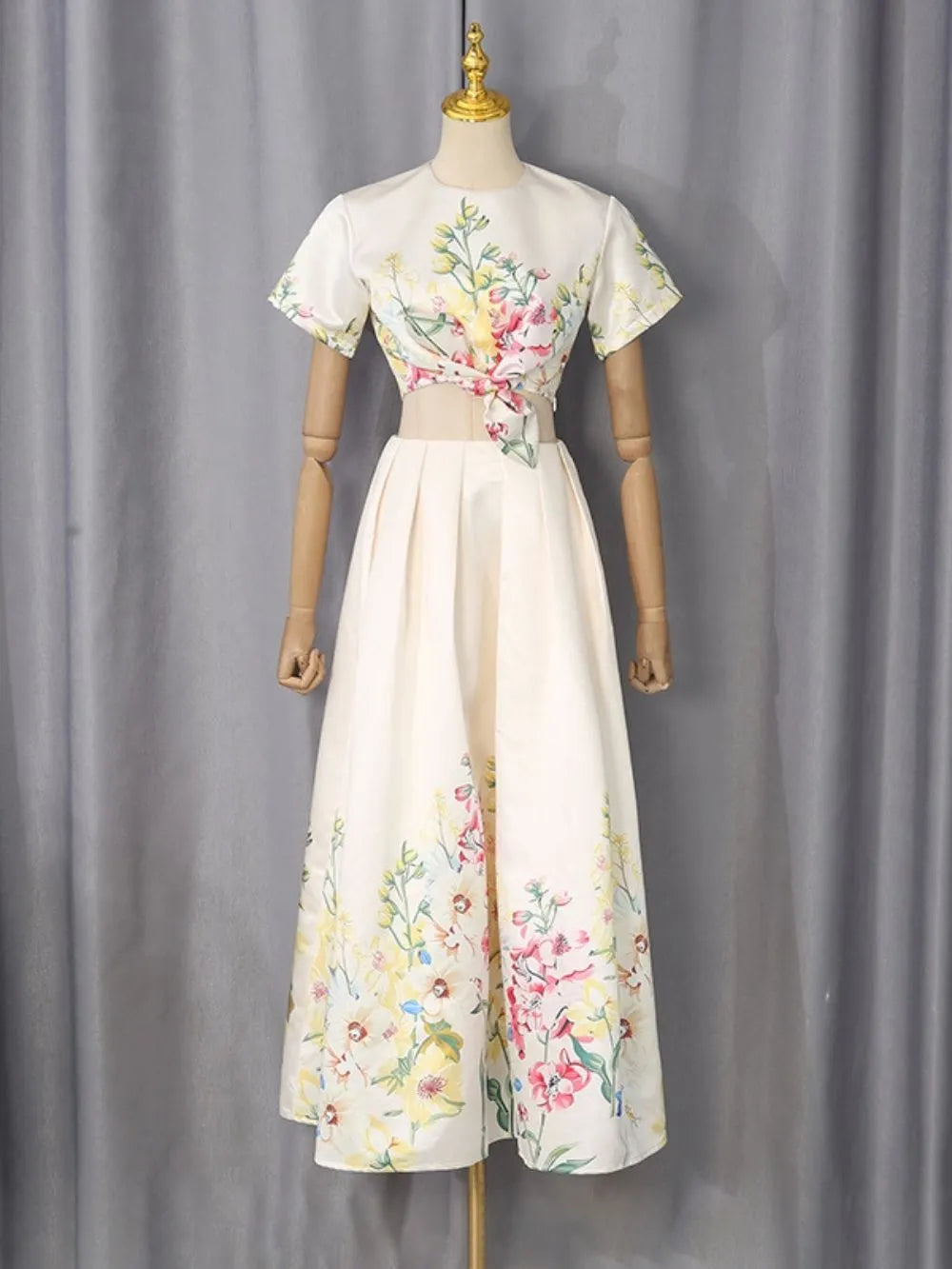 Marged Floral Two-Piece Set Flowering Girl