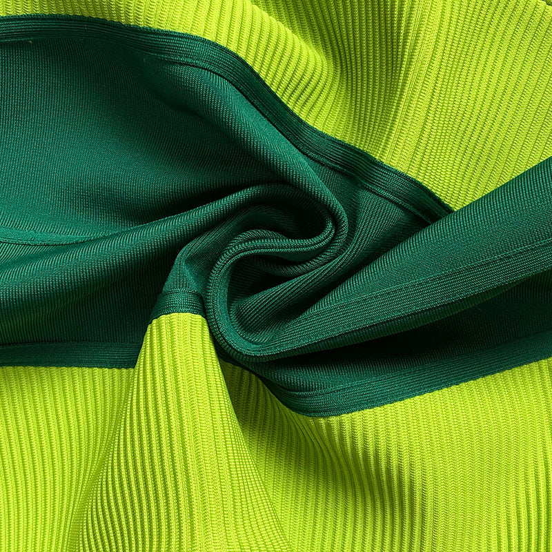 Green Bandage Slip Midi Dress Flowering Girl