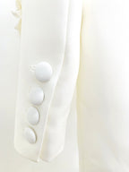 Acedia White Three Dimensional Floral Suit Flowering Girl