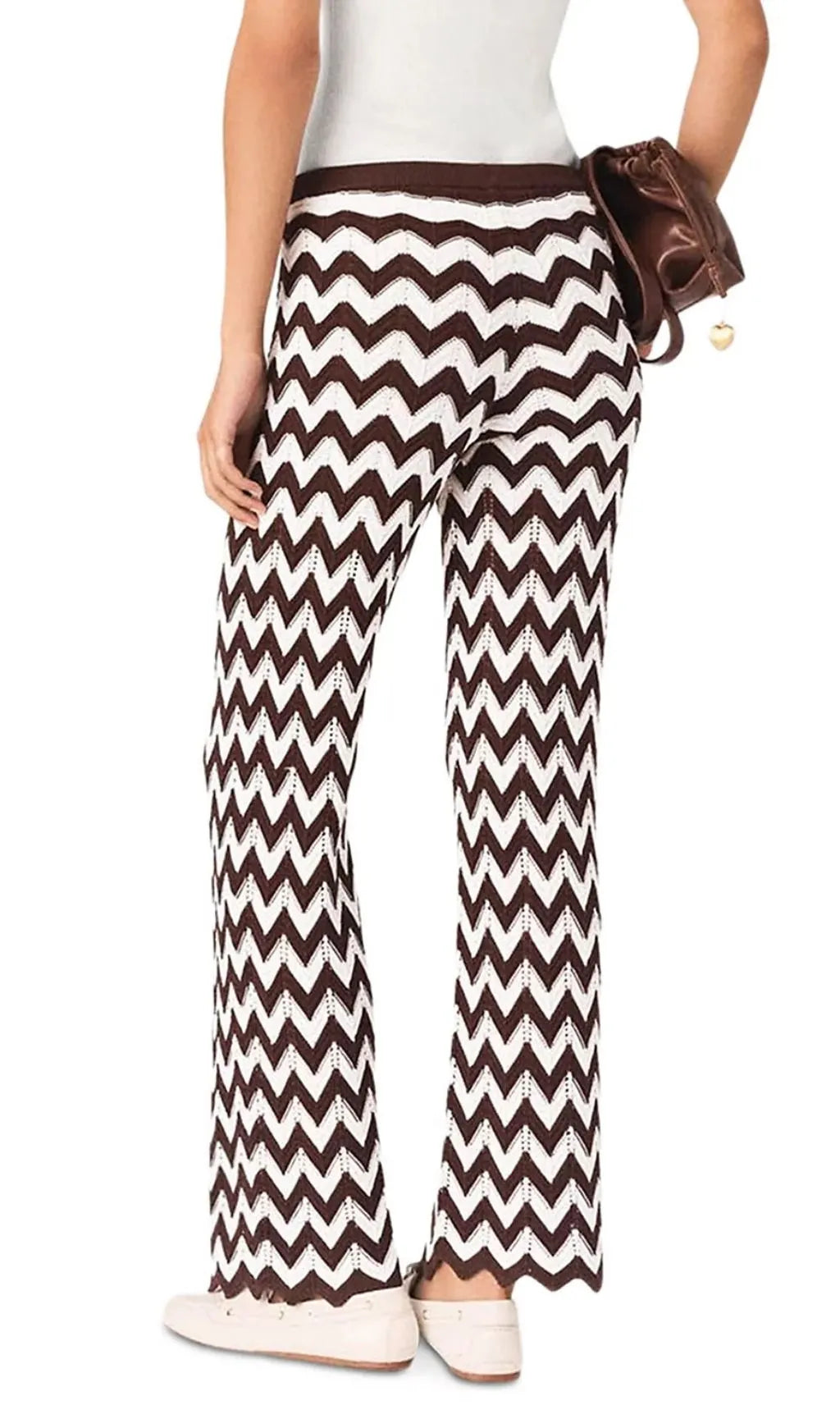 Zig Zag Crochet Trousers Flowering Girl