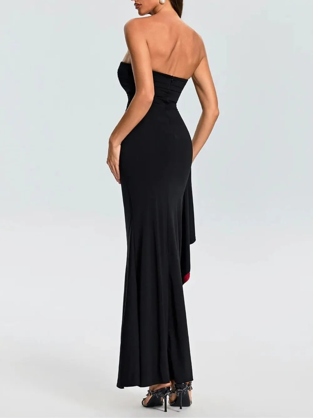Drynyx Strapless Split Maxi Dress Flowering Girl