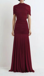 Kemi Ruched Maxi Dress Flowering Girl