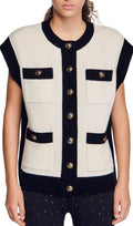LUNEA TWO TONE SLEEVELESS COATIGAN Flowering Girl