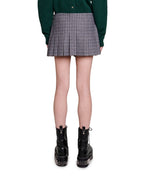 GREY PLEATED MINI SKIRT Flowering Girl