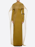 Marceline Long Sleeve Mesh Maxi Dress Flowering Girl