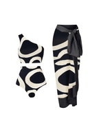 Teresa Printed Bikini Three Piece Set Flowering Girl