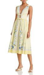 Floral Midi Dress Flowering Girl