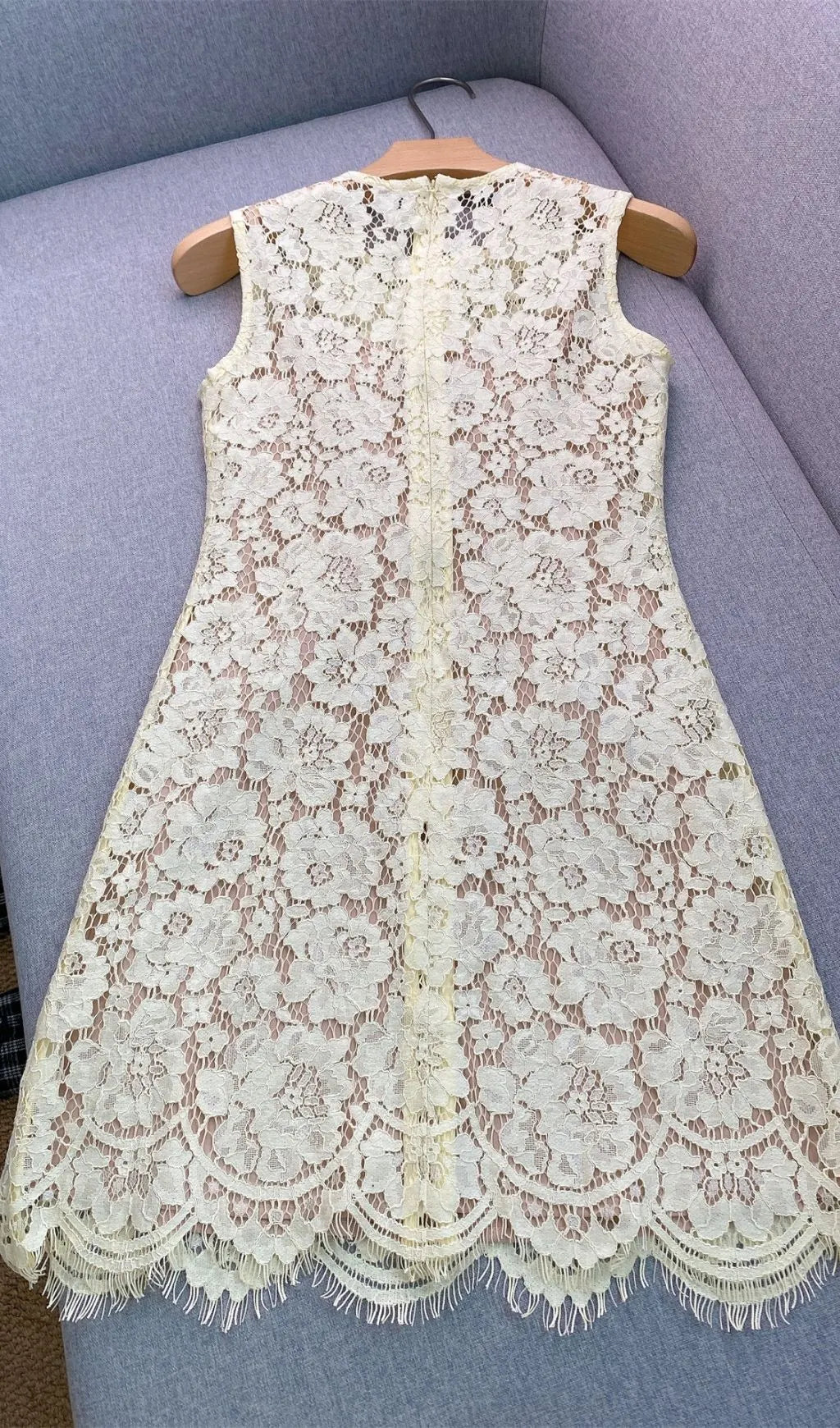 Lace Mini Dress -Yellow Flowering Girl