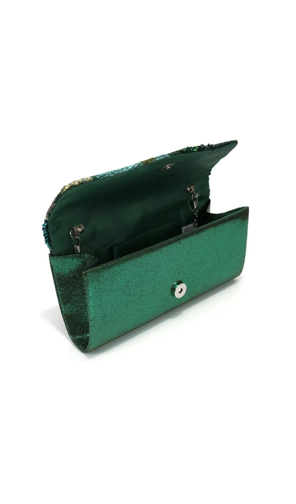 Leala Green Flower Sequin Handbag Flowering Girl