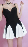 Fynn Black White Patchwork One-Piece Swimsuit Flowering Girl