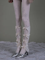 Marlo White Tights & Bow Socks Set Flowering Girl