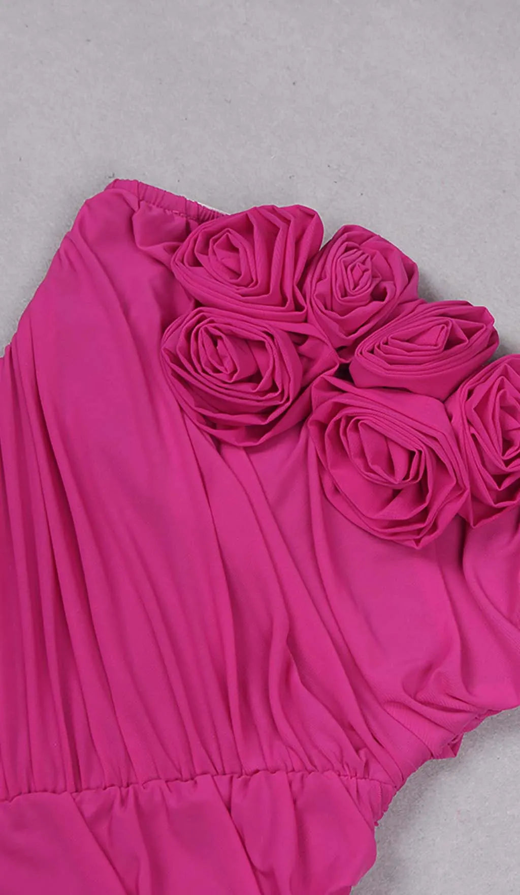 Strapless Ruched Mini Dress Flowering Girl